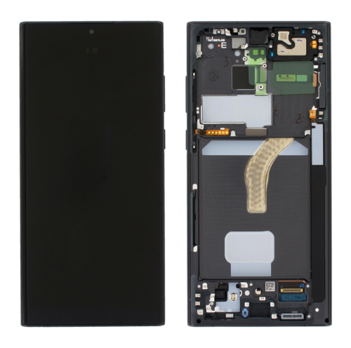 (2-3 dni) ORG Wyświetlacz LCD Samsung S22 Ultra (SM-S908) CZARNY Z RAMKĄ