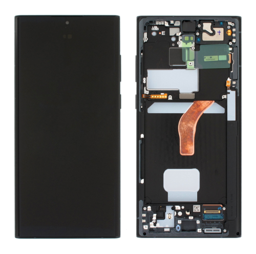 (2-3 dni) ORG Wyświetlacz LCD Samsung S22 Ultra (SM-S908) GRAFITOWY Z RAMKĄ