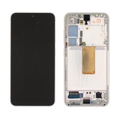 (2-3 dni) ORG Wyświetlacz LCD Samsung S23 5G (SM-S911) KREMOWY (CREAM /BEIGE) Z RAMKĄ