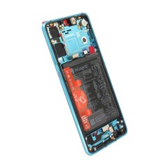 (2-3 dni) ORG Wyświetlacz LCD Huawei P30 ELE-L09 NIEBIESKI (BLUE) Z RAMKĄ