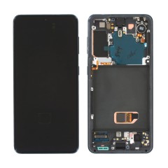 (2-3 dni) ORG Wyświetlacz LCD Samsung Galaxy S21 5G SM-G991 SZARY Z RAMKĄ I KAMERĄ