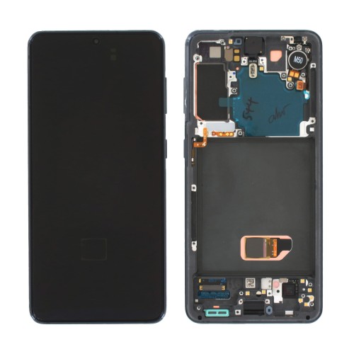 (2-3 dni) ORG Wyświetlacz LCD Samsung Galaxy S21 5G SM-G991 SZARY Z RAMKĄ I KAMERĄ