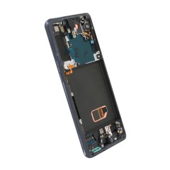 (2-3 dni) ORG Wyświetlacz LCD Samsung Galaxy S21 5G SM-G991 SZARY Z RAMKĄ I KAMERĄ