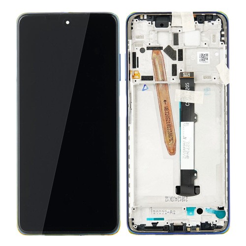 (2-3 dni) ORG Wyświetlacz LCD Xiaomi Poco X3 (Pro/NFC) NIEBIESKI (BLUE) Z RAMKĄ