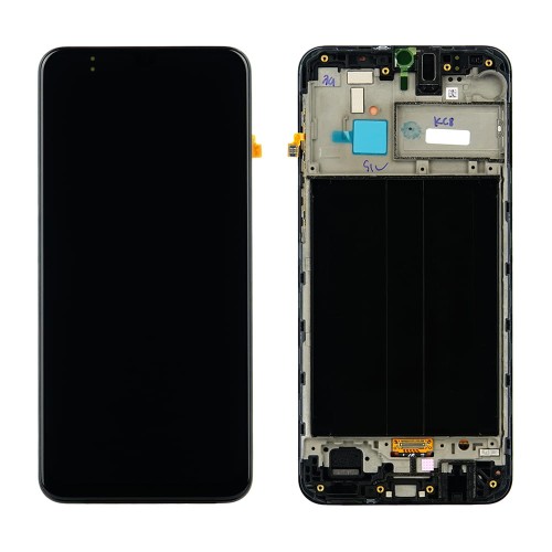(2-3 dni) ORG Wyświetlacz LCD Samsung M30 (SM-M305) CZARNY Z RAMKĄ