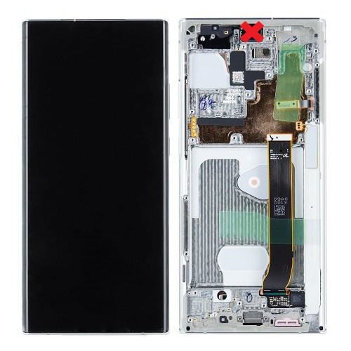 (2-3 dni) ORG Wyświetlacz LCD Samsung Note 20 Ultra N985/986 BIAŁY Z RAMKĄ