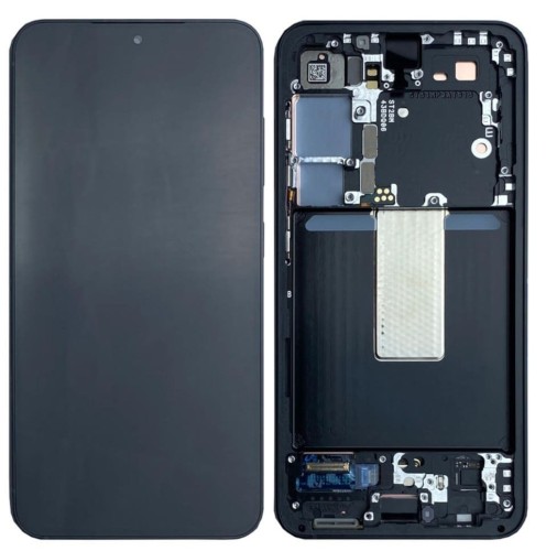 (2-3 dni) ORG Wyświetlacz LCD Samsung S23 5G (SM-S911) SZARY (GRAPHITE GRAY) Z RAMKĄ