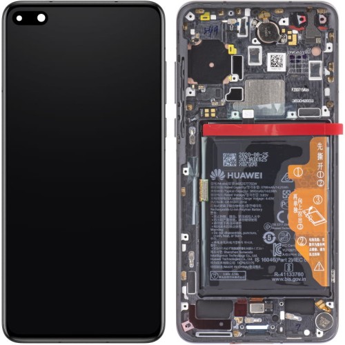 (2-3 dni) ORG Wyświetlacz LCD Huawei P40 ANA-LNX9 CZARNY Z RAMKĄ