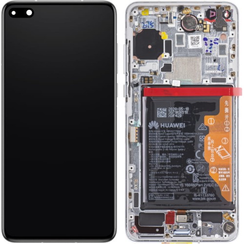 (2-3 dni) ORG Wyświetlacz LCD Huawei P40 ANA-LNX9 BIAŁY (WHITE) Z RAMKĄ